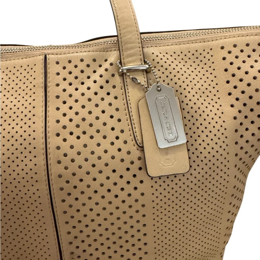 Coach Bleecker Cooper Perforated Leather Satchel 2013